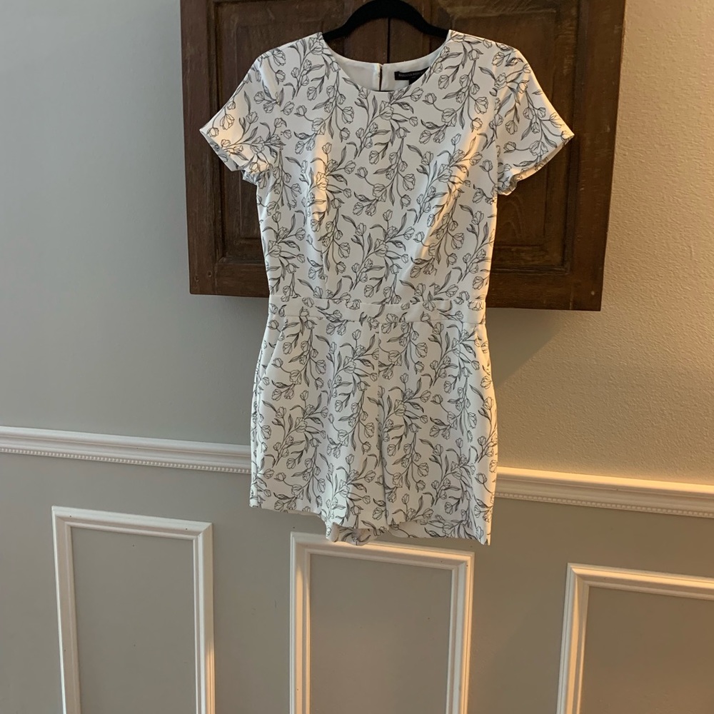 Black and white romper